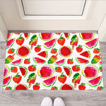 Summer Fruits Watermelon Pattern Print Rubber Doormat