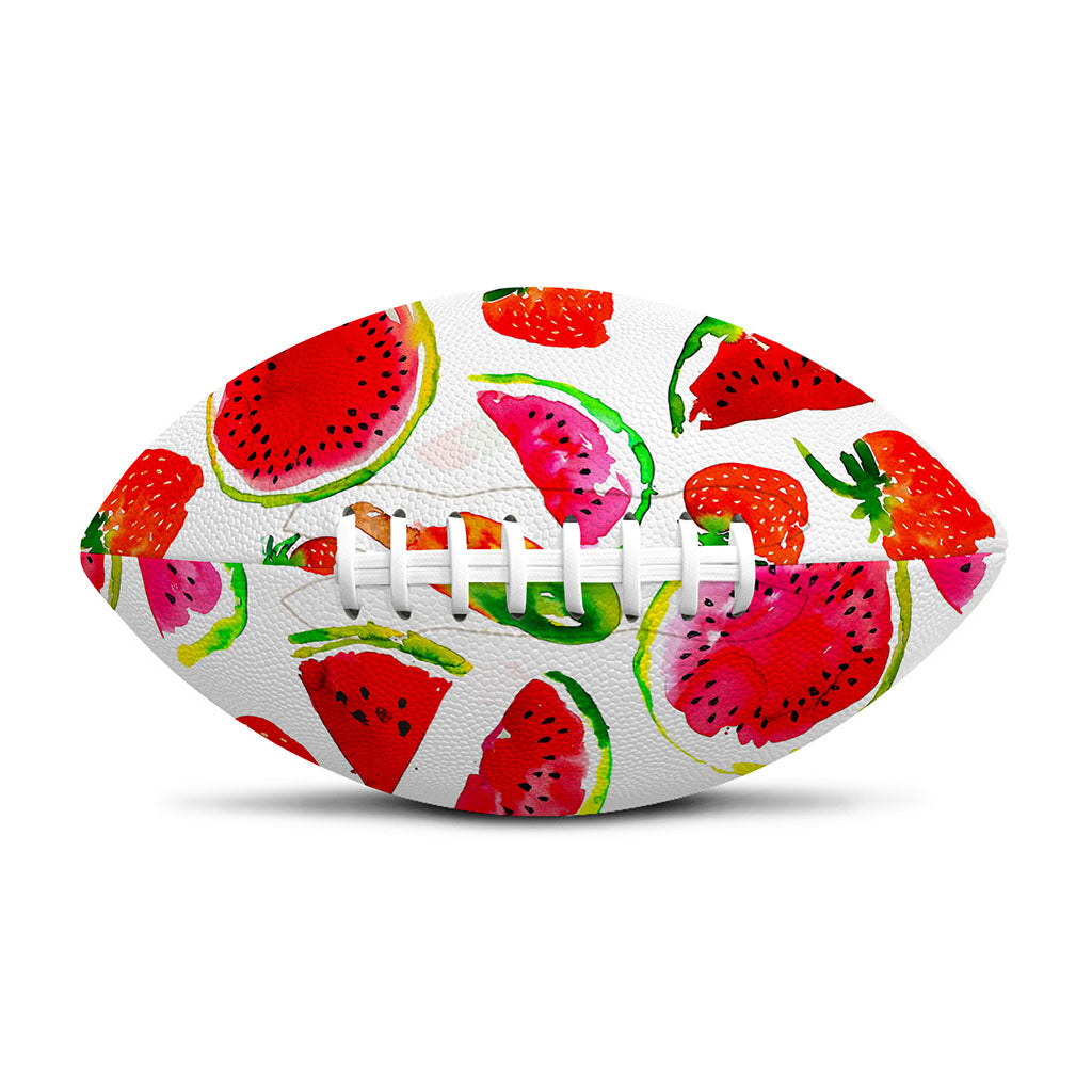 Summer Fruits Watermelon Pattern Print Rugby Ball