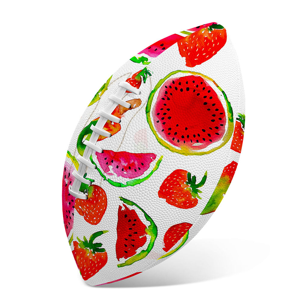 Summer Fruits Watermelon Pattern Print Rugby Ball