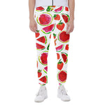 Summer Fruits Watermelon Pattern Print Scuba Joggers