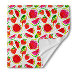 Summer Fruits Watermelon Pattern Print Silk Bandana