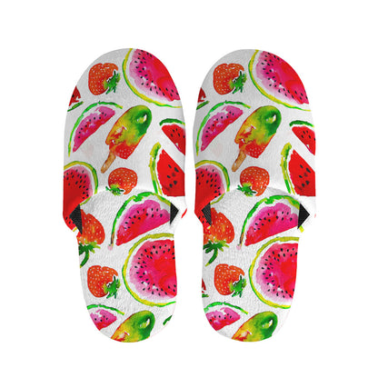 Summer Fruits Watermelon Pattern Print Slippers