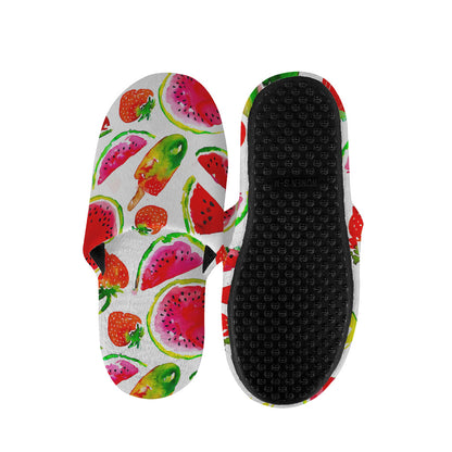 Summer Fruits Watermelon Pattern Print Slippers