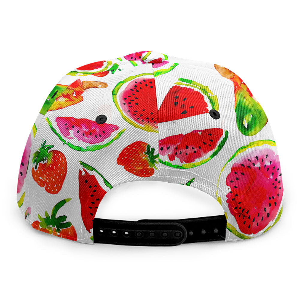 Summer Fruits Watermelon Pattern Print Snapback Cap