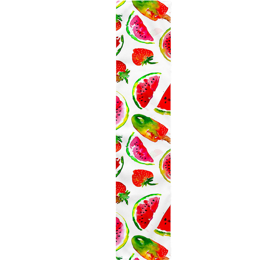 Summer Fruits Watermelon Pattern Print Table Runner