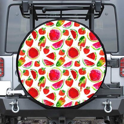 Summer Fruits Watermelon Pattern Print Tire Cover