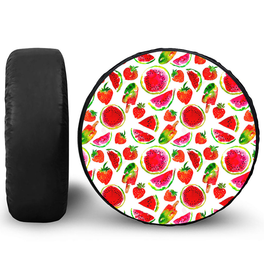 Summer Fruits Watermelon Pattern Print Tire Cover
