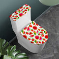 Summer Fruits Watermelon Pattern Print Toilet Lid And Tank Cover Set