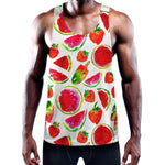 Summer Fruits Watermelon Pattern Print Training Tank Top