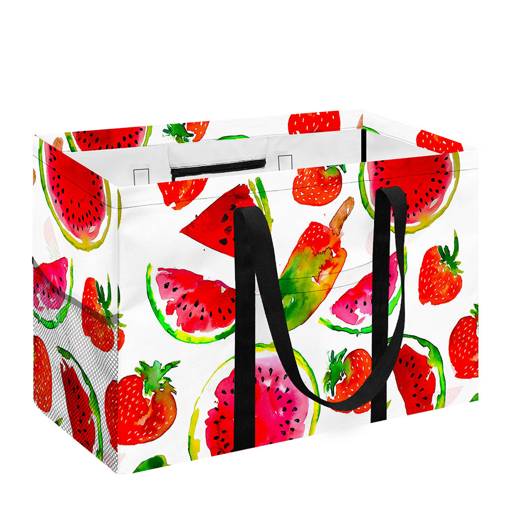 Summer Fruits Watermelon Pattern Print Utility Tote Bag