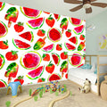 Summer Fruits Watermelon Pattern Print Wall Sticker