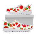Summer Fruits Watermelon Pattern Print White Running Shoes