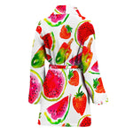 Summer Fruits Watermelon Pattern Print Women's Bathrobe