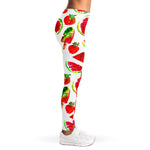 Summer Fruits Watermelon Pattern Print Women's Leggings