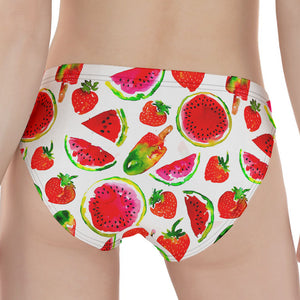 Summer Fruits Watermelon Pattern Print Women's Panties