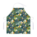 Summer Hawaiian Leaves Pattern Print Adjustable Apron