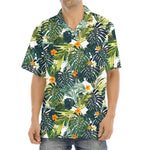 Summer Hawaiian Leaves Pattern Print Aloha Shirt