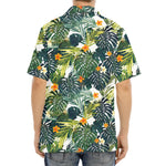 Summer Hawaiian Leaves Pattern Print Aloha Shirt