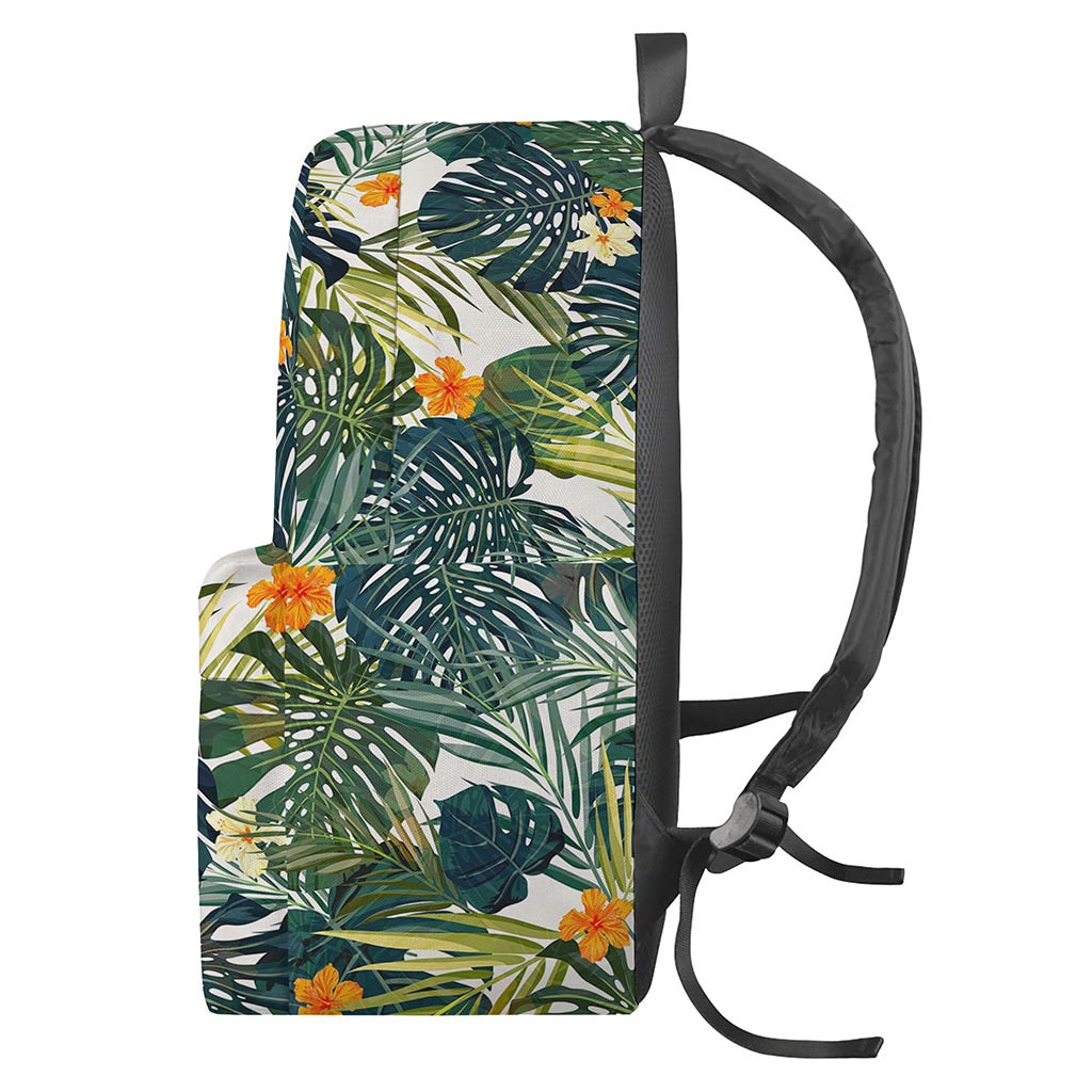Summer Hawaiian Leaves Pattern Print Backpack