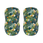 Summer Hawaiian Leaves Pattern Print Bar Stool Covers