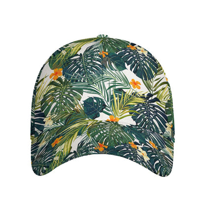 Summer Hawaiian Leaves Pattern Print Baseball Cap