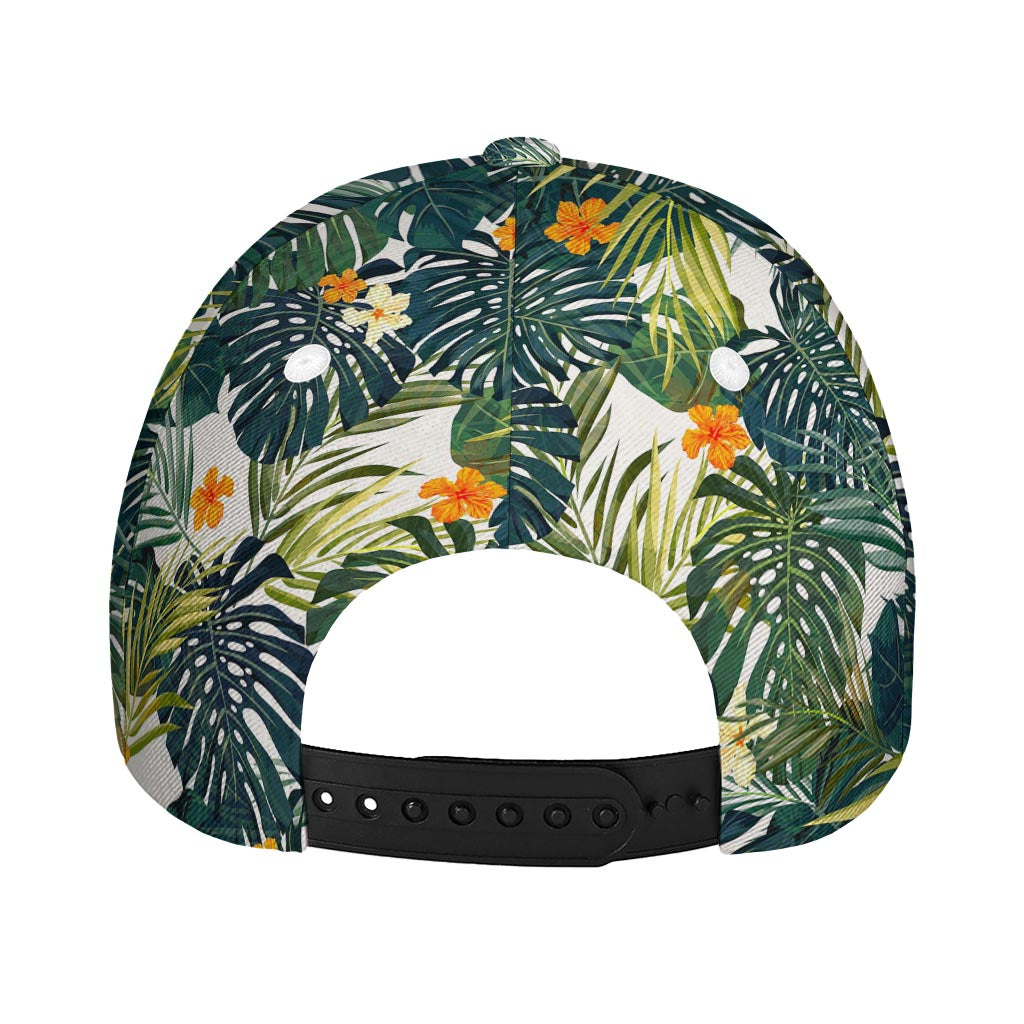 Summer Hawaiian Leaves Pattern Print Baseball Cap