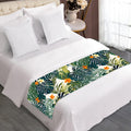 Summer Hawaiian Leaves Pattern Print Bed Runner