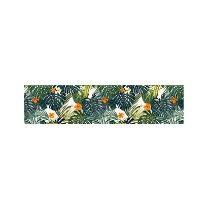 Summer Hawaiian Leaves Pattern Print Bed Runner