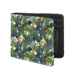 Summer Hawaiian Leaves Pattern Print Bifold Wallet