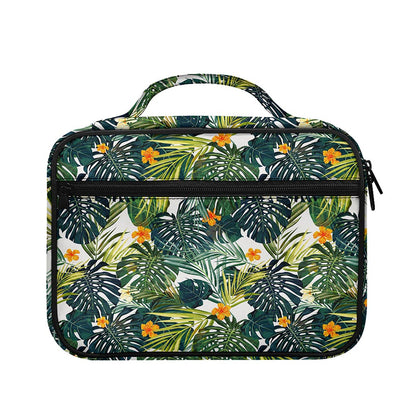 Summer Hawaiian Leaves Pattern Print Briefcase Bible Bag