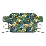 Summer Hawaiian Leaves Pattern Print Car Windshield Snow Cover