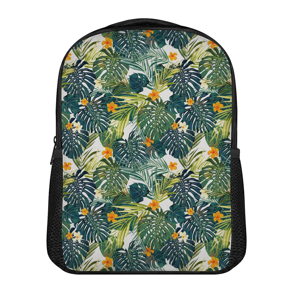 Summer Hawaiian Leaves Pattern Print Casual Backpack