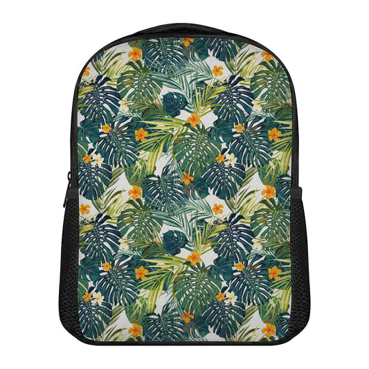 Summer Hawaiian Leaves Pattern Print Casual Backpack