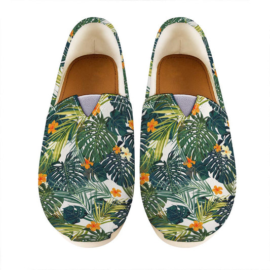 Summer Hawaiian Leaves Pattern Print Casual Shoes