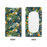 Summer Hawaiian Leaves Pattern Print Changing Pad Cover