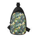 Summer Hawaiian Leaves Pattern Print Sling Bag