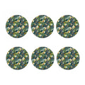 Summer Hawaiian Leaves Pattern Print Coaster Set