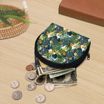 Summer Hawaiian Leaves Pattern Print Coin Purse