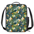 Summer Hawaiian Leaves Pattern Print Crossbody Lunch Bag