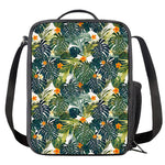 Summer Hawaiian Leaves Pattern Print Crossbody Lunch Bag