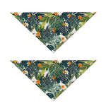 Summer Hawaiian Leaves Pattern Print Dog Bandana