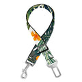 Summer Hawaiian Leaves Pattern Print Dog Seat Belt