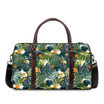 Summer Hawaiian Leaves Pattern Print Duffle Bag