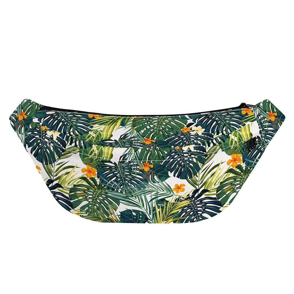 Summer Hawaiian Leaves Pattern Print Fanny Pack