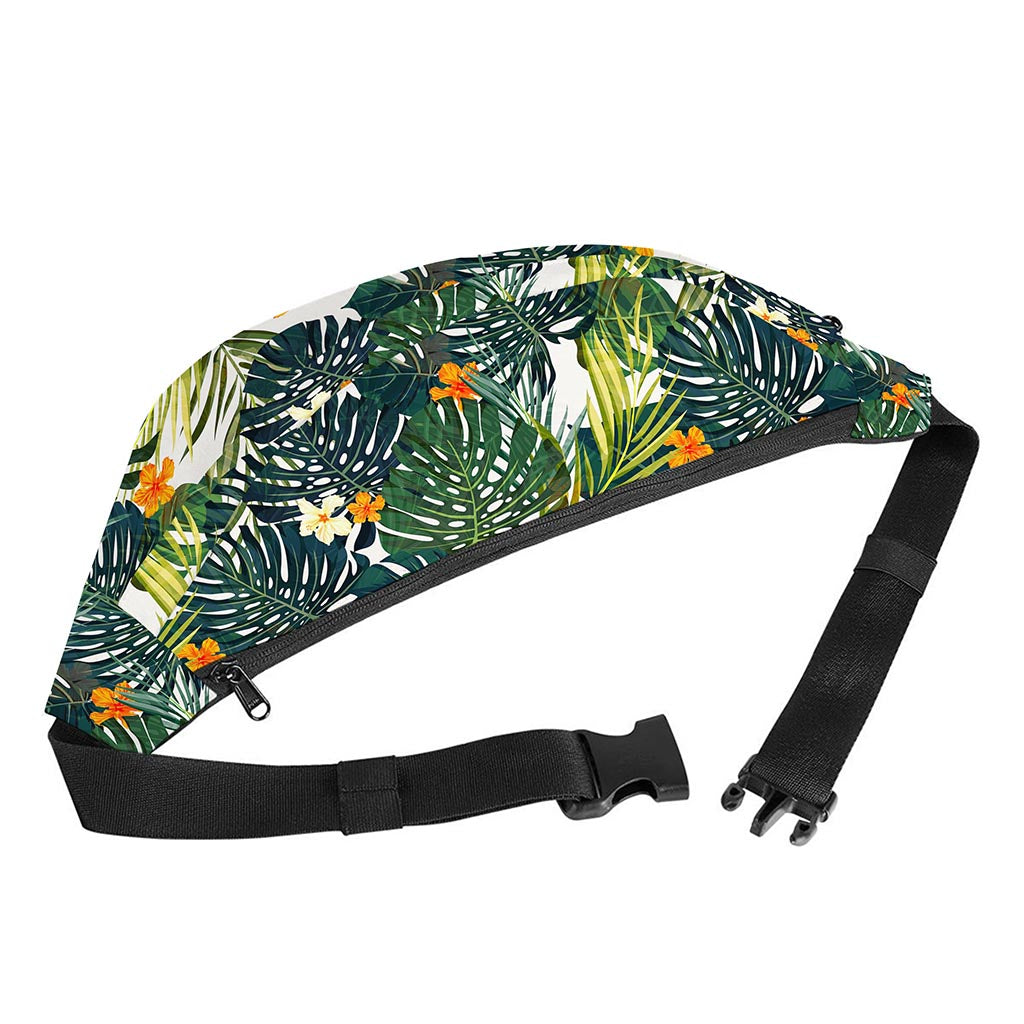 Summer Hawaiian Leaves Pattern Print Fanny Pack
