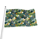 Summer Hawaiian Leaves Pattern Print Flag