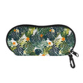 Summer Hawaiian Leaves Pattern Print Glasses Case