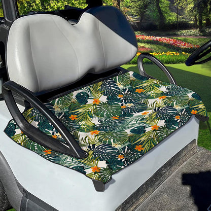 Summer Hawaiian Leaves Pattern Print Golf Cart Seat Cover