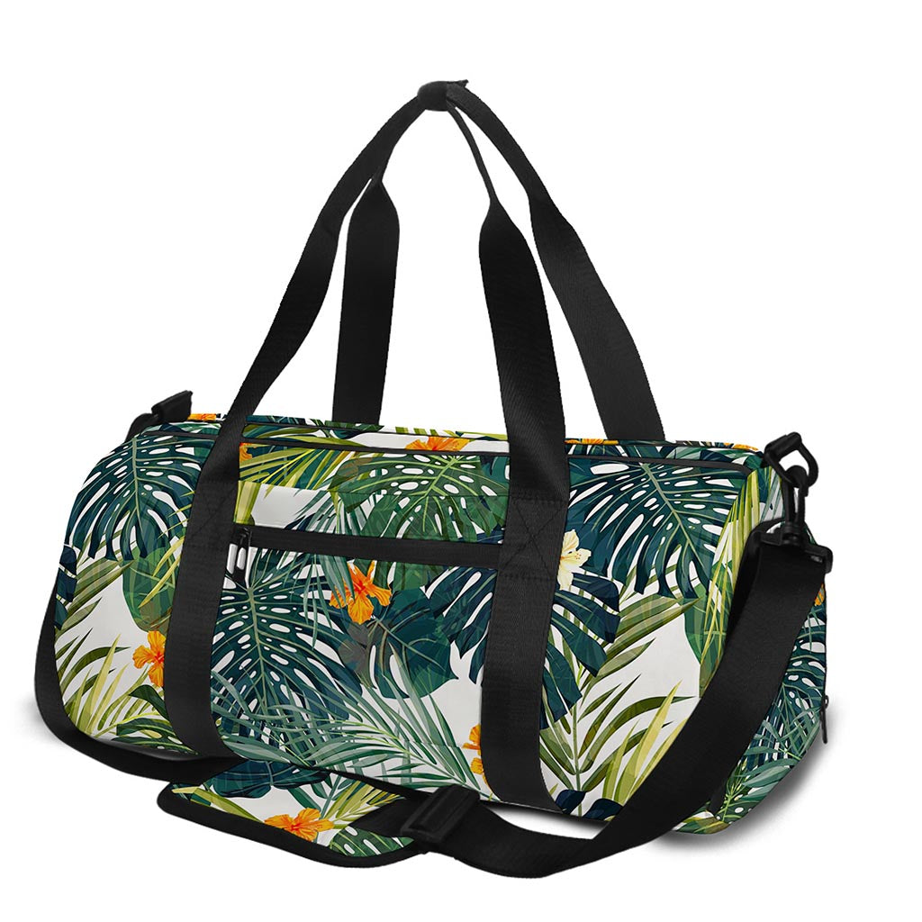 Summer Hawaiian Leaves Pattern Print Gym Bag