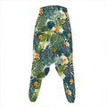 Summer Hawaiian Leaves Pattern Print Hammer Pants